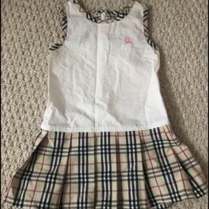 Cute summer Burberry dress like new for a 1 year old toddler